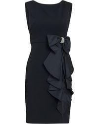 Gina Bacconi - Arabella Crepe Taffeta Combo Dress - Lyst