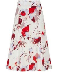 BOSS - Vallua 10249270 01 Midi Skirt - Lyst