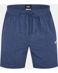 BOSS - Rise Relaxed Fit Fleece Jogger Shorts - Lyst
