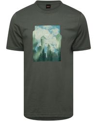 BOSS - Cover Graphic Cotton Crew-Neck Short-Sleeve T-Shirt - Lyst