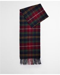 Barbour - Tartan Wool Cashmere Scarf - Lyst