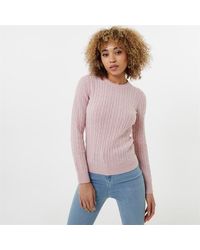 Jack Wills - Tinsbury Merino Wool Blend Cable Knitted Jumper - Lyst