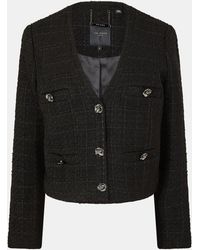 Ted Baker - Rose Button Cropped Hybrid Jacket - Lyst