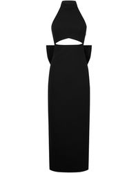 Anne Louise Boutique - Bow Halter Neck Maxi Dress - Lyst