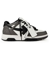 Off-White c/o Virgil Abloh - Out Of Office Logo-Embroidered Leather Low-Top Trainers - Lyst