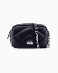 ARMANI EXCHANGE - Vicky Quilted Faux Leather Camera Bag - Lyst