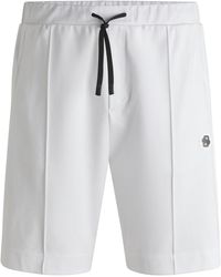 BOSS - Headlo Tl Relaxed Fit Fleece Jogger Shorts - Lyst