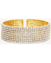 Mood - Crystal Cuff Bracelet - Lyst