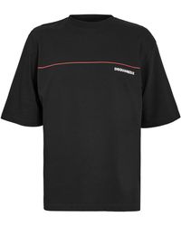 DSquared² - Dsq Line Oversized T-Shirt - Lyst