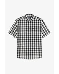 Fred Perry - Patterned Short Sleeve Shirt - Lyst