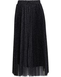 Gina Bacconi - Roslynn Pleated Mesh Skirt - Lyst
