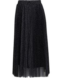 Gina Bacconi - Roslynn Pleated Mesh Skirt - Lyst