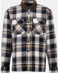 Barbour - Grasmoor Check Pattern Corduroy Collar Long Sleeve Overshirt - Lyst