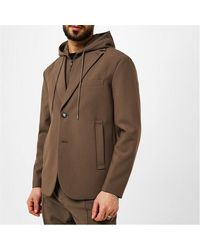 Emporio Armani - 2 In 1 Hood Blazer Jacket Sn34 - Lyst
