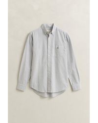 GANT - Regular Fit Banker Stripe Classic Oxford Shirt - Lyst