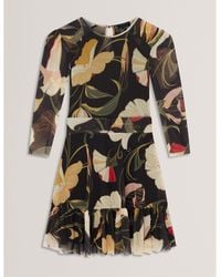 Ted Baker - Mesh Mini Dress - Lyst