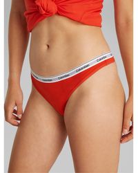 Calvin Klein - Logo Thong - Lyst