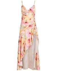 Bardot - Sorella Gingham V-Neck Strappy Maxi Dress - Lyst