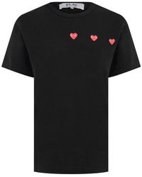 COMME DES GARÇONS PLAY - Horizontal Heart T-shirt - Lyst