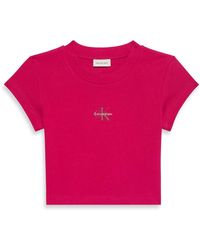 Calvin Klein - Baby Tee - Lyst