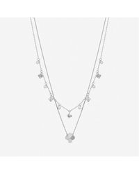Inicio - Double Row Clover Necklace - Lyst