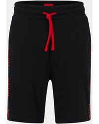 HUGO - Bodywear Sporty Logo Shorts With Logo Tape Detail - Lyst