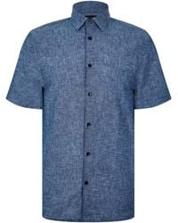 Ted Baker - Short-Sleeve Plain Shirt - Lyst