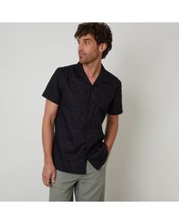 Threadbare - Cotton Pluck Textured Short Sleeve Shirt - Lyst