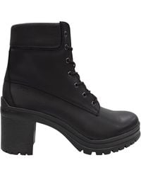 Jack Wills - Premium Leather Block Heel Lace Up Ankle Boots - Lyst
