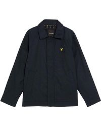 Lyle & Scott - Tartan Lined Water-Resistant Harrington Jacket - Lyst