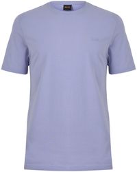 BOSS - Tales T-Shirt With Logo Patch Premium Cotton - Lyst