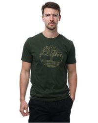 Timberland - Northwood Camo Logo T-shirt - Lyst