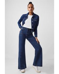 French Connection - Button Denim Jacket - Lyst