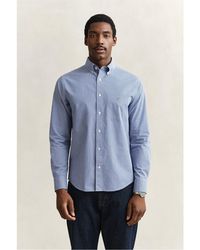 GANT - Gingham Long Sleeve Patterned Shirt - Lyst