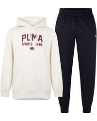 PUMA - Graphic Hooded Fleece Tracksuit - Lyst