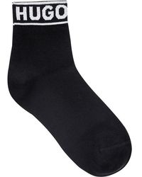 HUGO - 2 Pack Logo Quarter Socks - Lyst