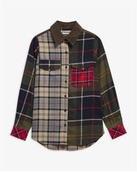 Barbour - Patchworkplaid Flannel Shirt - Lyst