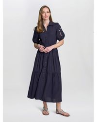 Gina Bacconi - Carey Puff Sleeve A-Line Dress - Lyst