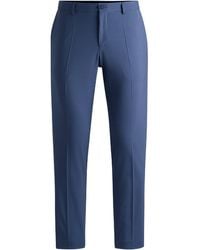 BOSS - Straight Leg Trousers - Lyst