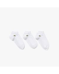 Lacoste - 3 Pack Trainer Socks - Lyst