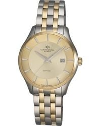 Continental - Gold Plated Stainless Steel Watch - Lyst