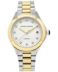 Jasper Conran London - Ladies 36mm White Two Tone Gold Watch J1b114025 - Lyst