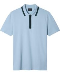 Paul Smith - Zipped Short Sleeve Polo Shirt - Lyst