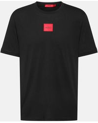 HUGO - Diragolino Contemporary T-Shirt With Logo Detail - Lyst