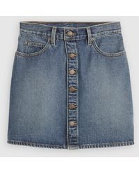 Levi's - Retro Button Front Skirt - Lyst