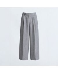 Twisted Tailor - Tyson Wool Pinstripe Relaxed-Fit Suit Trousers - Lyst