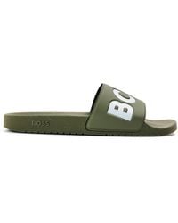 BOSS - Comfy Slider Sandals With Logo Detail (Aryeh) - Lyst