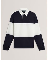 Ted Baker - Long Sleeve Rugby Polo Shirt - Lyst