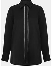 BOSS - Beina Long Sleeve Long Blouse - Lyst