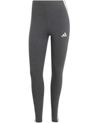adidas - Essentials 3 Stripe Leggings - Lyst